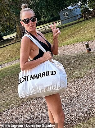 EastEnders star Lorraine Stanley showed off the results of her 6.5 stone weight loss as she enjoyed a honeymoon spa break over the weekend