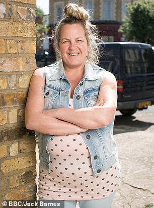 Lorraine (pictured on the soap in 2017) previously shared she lost 6.5 stone after undergoing weight loss surgery