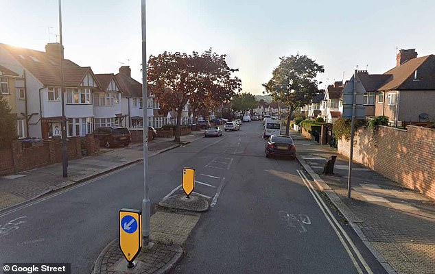 The row centered around a house on Randall Avenue in Neasden (pictured)
