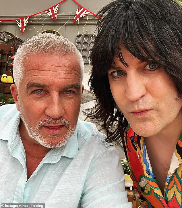 Noel Fielding returned to screens on The Great British Bake Off on Tuesday night for the first time since he quit Apple TV's Dick Turpin amid health woes