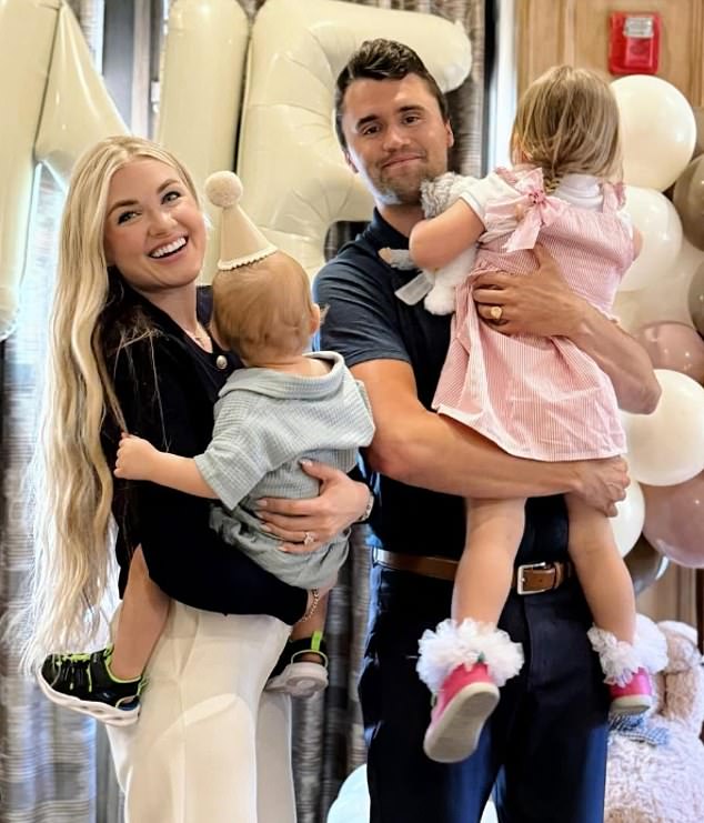 Charlie Kirk leaves behind his wife Erika Frantzve, with whom he had a three-year-old daughter and a son, 16 months