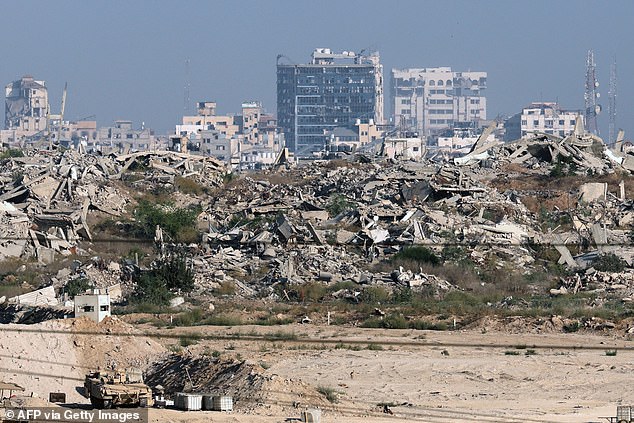 Keir Starmer 's controversial decision to recognise a state of Palestine could lead to demands for the UK to pay more than £2 trillion in reparations to the country, legal experts have said. Pictured: A view of the Gaza Strip from a position at Israel's border on Friday