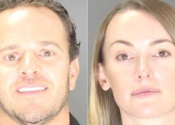 Eligio Regalado, left, and Kaitlyn Regalado, right, were found guilty of running a cryptocurrency scam in Colorado.