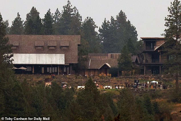 Day before preparation and the day of the wedding of Patrick Schwarzenegger and model Abby Champion held at the Gozzer Ranch resort in Coeur d'Alene Idaho