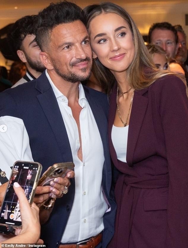 Peter Andre and wife Emily put on a united front on Wednesday as they stepped out to celebrate his new acting role