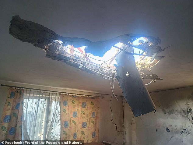 Images show the devastation inside a Polish home torn apart after being struck by a Russian drone as Europe edges closer to its most dangerous moment since 1945