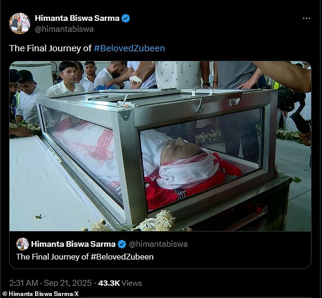 The Indian 52-year-old reportedly 'experienced breathing difficulties and was immediately given CPR' before being rushed to Singapore General Hospital and was 'declared dead in the ICU around 2:30pm IST'