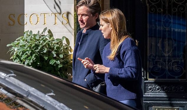 Friends of Princess Beatrice say she would have been keen to help ease the burden on King Charles and Prince William by carrying out more Royal engagements. Pictured: Beatrice with husband Edoardo last week