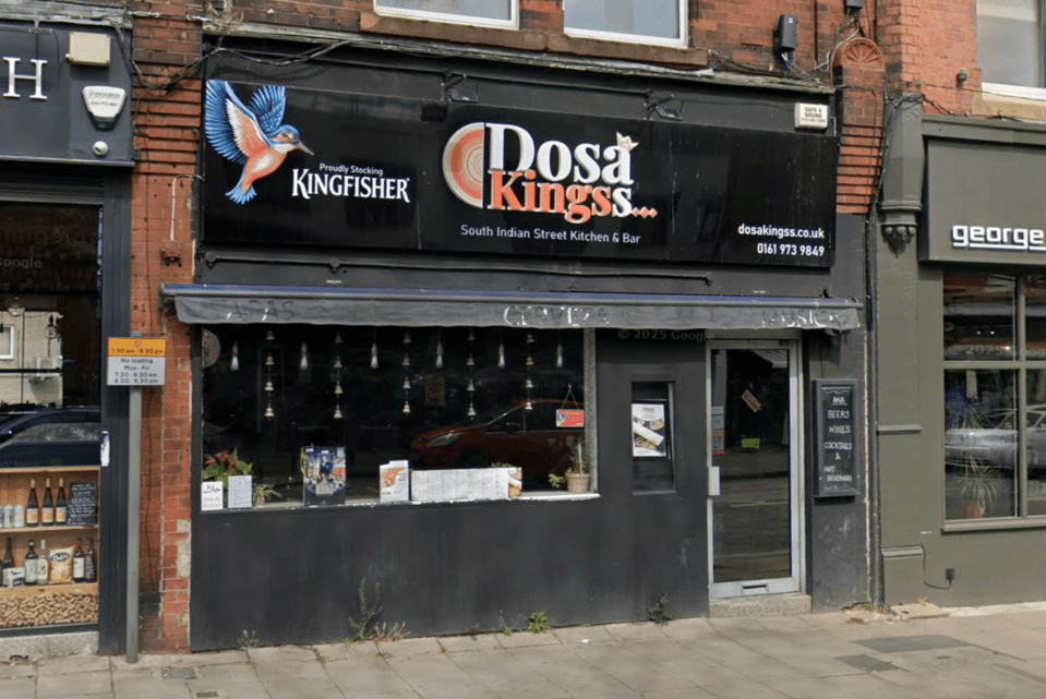 Dosa Kings South Indian Street Kitchen & Bar storefront.