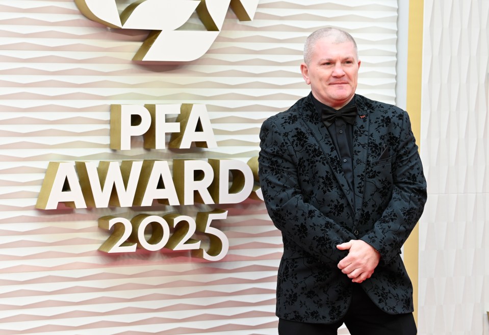 Ricky Hatton at the PFA Awards 2025.
