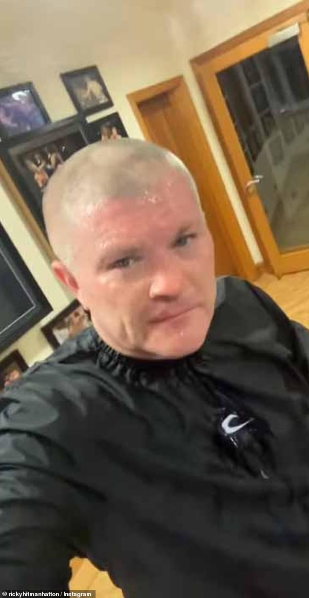 The boxer (pictured in his final social media video) was found dead in his home in Manchester on Sunday