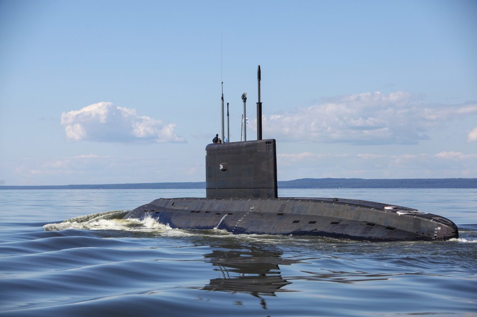 Russia’s Novorossiysk diesel-electric attack submarine.
