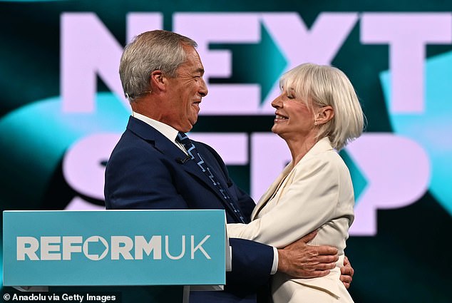 Having called her defection from Tory to Reform ¿possibly the most difficult decision¿ of her career, Nadine Dorries, pictured at the Reform UK party conference in Birmingham with Nigel Farage, has declared the Conservatives ¿dead¿ as a party