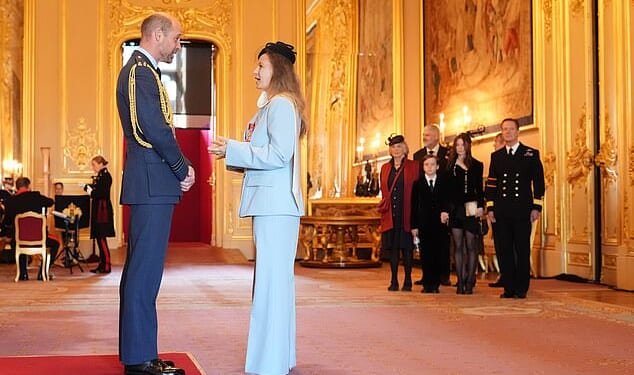 Dr. Samantha Morton was made an Officer of the Order of the British Empire in a ceremony at Windsor Castle on Tuesday