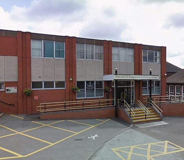 Kingsmead School (above) in Hednesford have launched a probe into the comments made