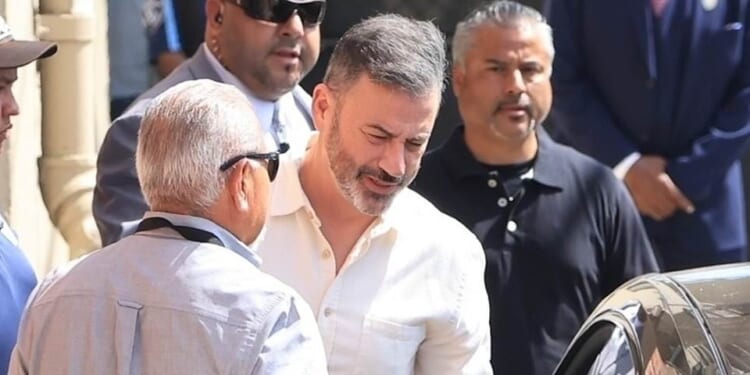 Scowling Jimmy Kimmel seen hours ahead of TV return that's been banned by 70 ABC affiliates: Live updates