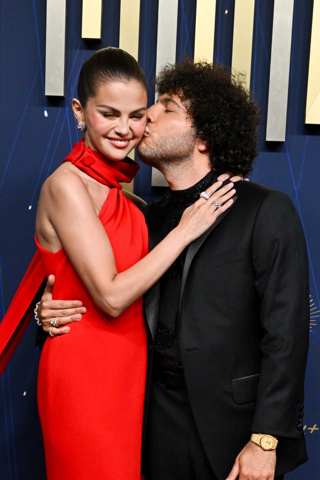 Selena Gomez and Benny Blanco at the 77th Primetime Emmy Awards