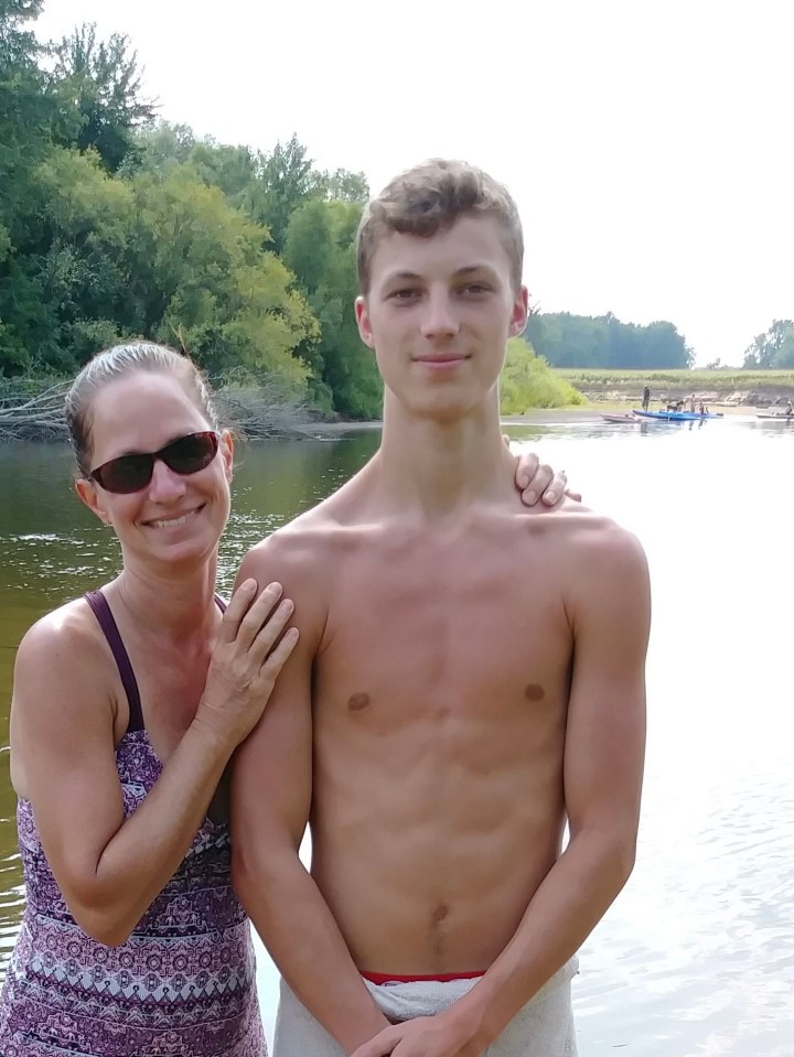 Matthew Eller and his mother Raylee Reinhart.