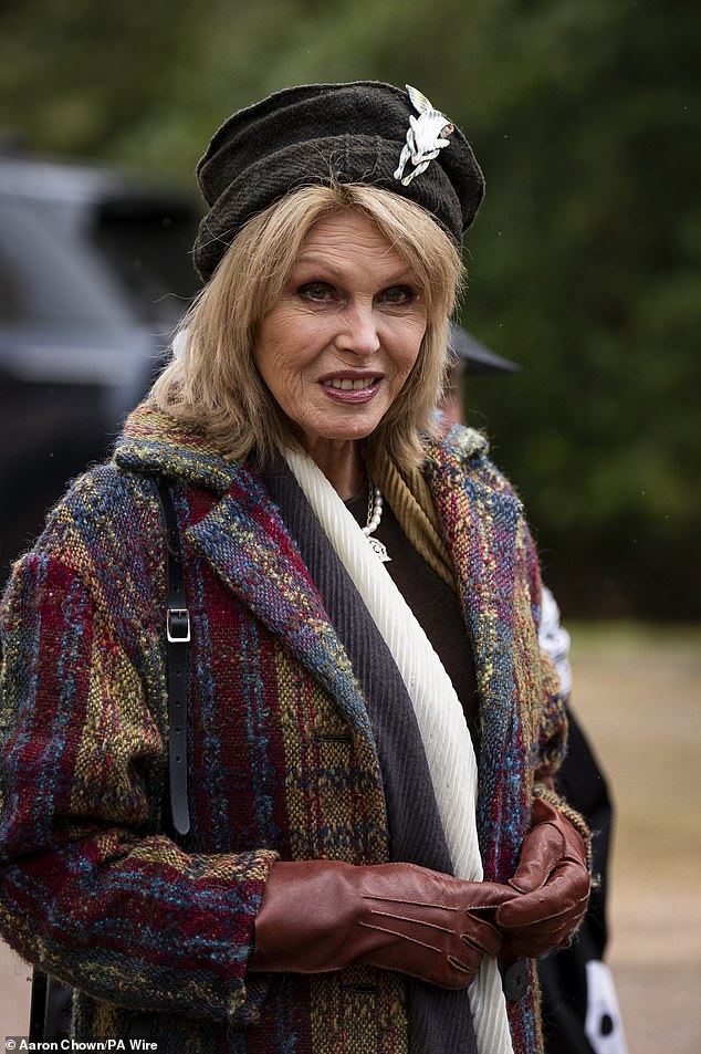 The party were also joined by Dame Joanna Lumley , who also attended the annual Braemar Highland Gathering on Saturday