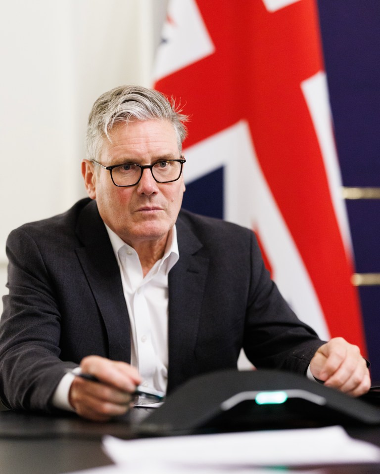 Keir Starmer at 10 Downing Street.