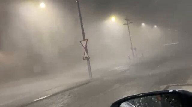 Bad weather in Spain.