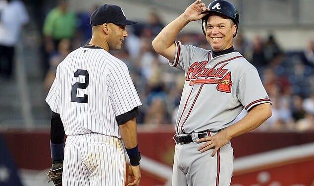 Baseball legend Chipper Jones (right) says Rory McIlroy shouldn't have brought his family