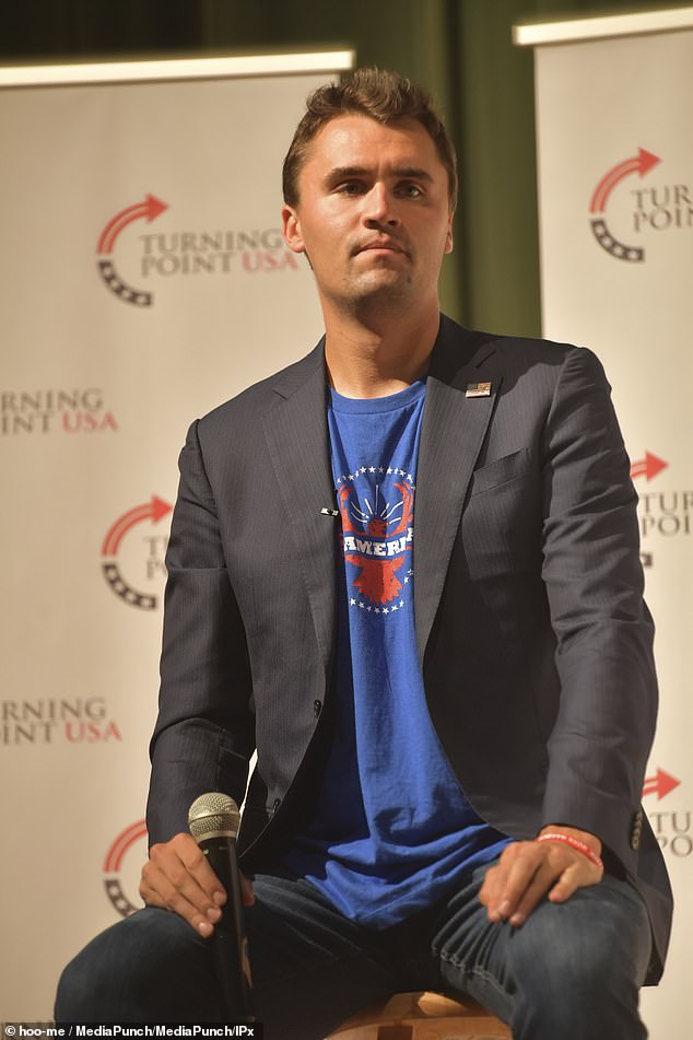 Kirk, a right-wing activist, was pronounced dead at 31 after being shot in the neck by a person who reportedly fired from a nearby building while he spoke outdoors at Utah Valley University on Wednesday; pictured in June in Davie, Florida