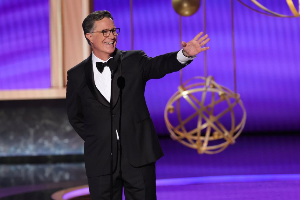 Stephen Colbert at the 77th Primetime Emmy Awards.
