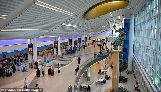 The flight had arrived from Europe to the Charlotte Douglas International airport
