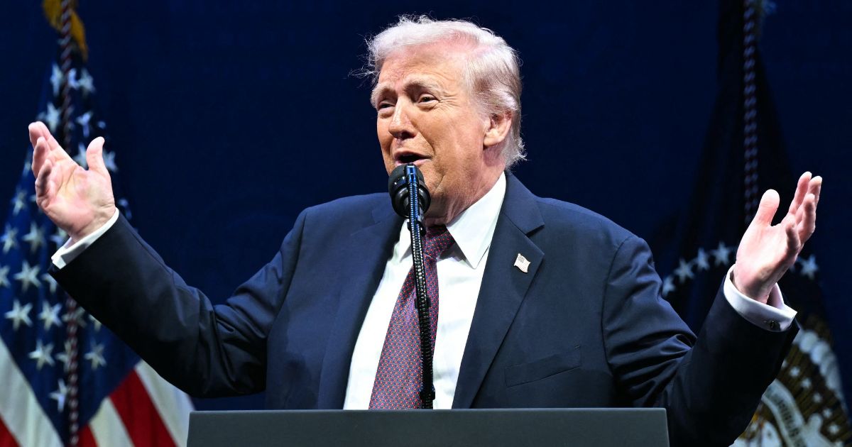 President Donald Trump speaks during a meeting on religious liberty in education at the Museum of the Bible in Washington, D.C., on Monday.