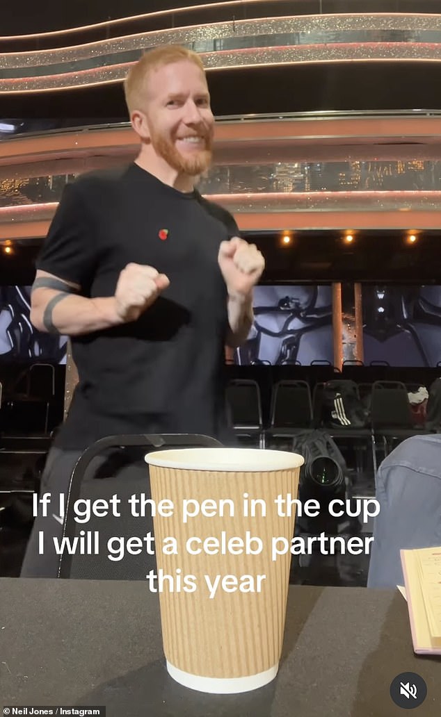 Neil Jones, who also missed out on a partner in 2022 and 2023, made light of his latest benching, sharing a funny video on Instagram as he insisted It’s all jokes and giggles'