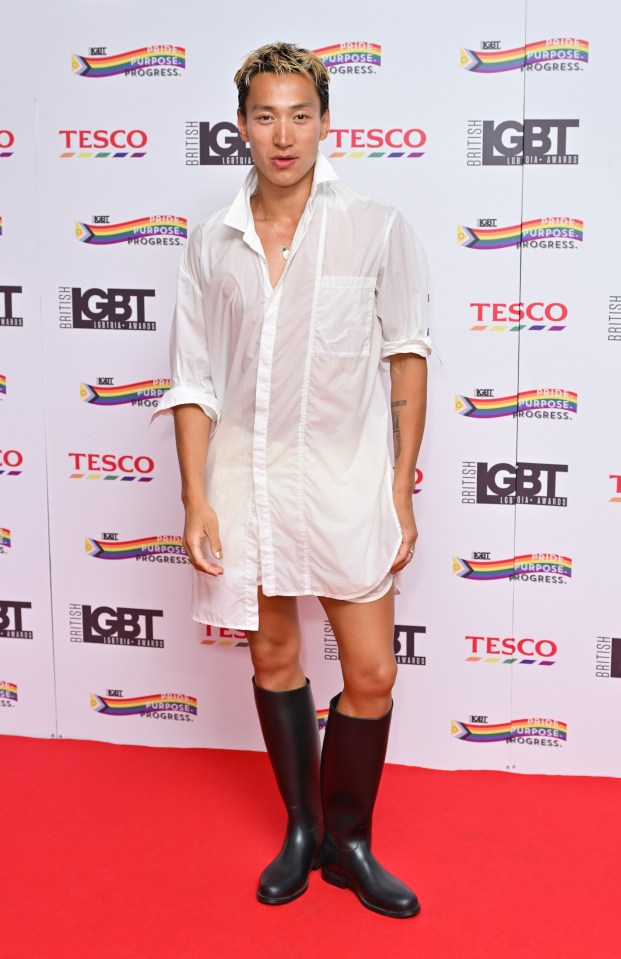 Carlos Gu at the British LGBT Awards 2025.