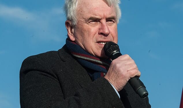 John McDonnell had the whip suspended in July last year after they voted against the Government on the King's speech, along with five of their colleagues.