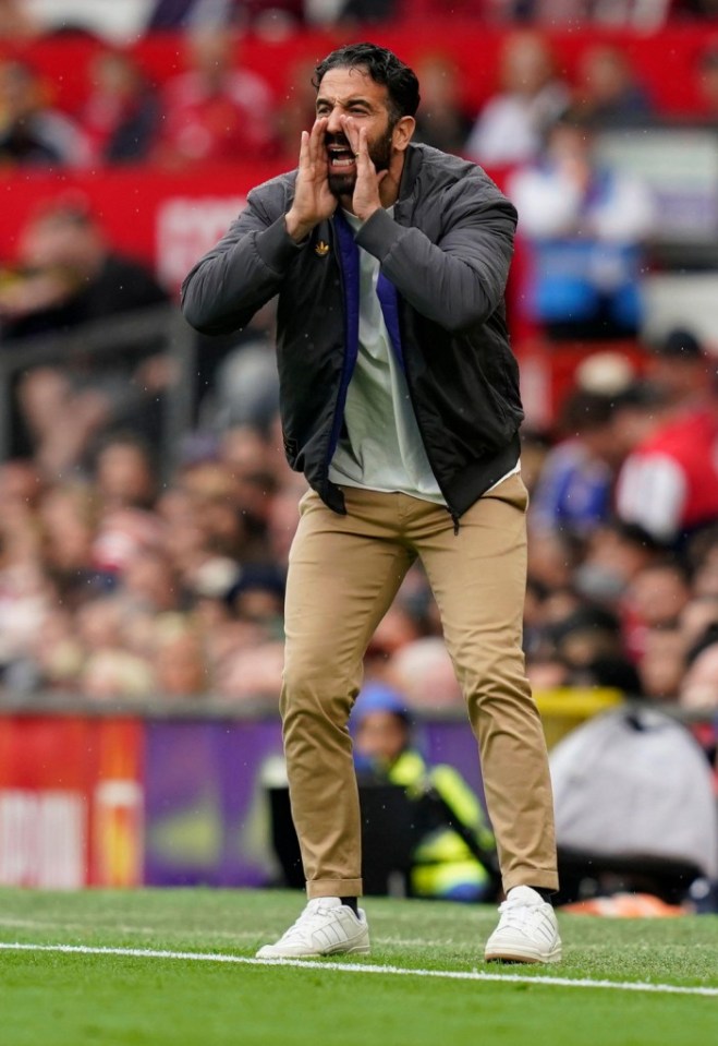 Alamy Live News. 3CGY441 Manchester, England, 30th August 2025. Ruben Amorim manager of Manchester United during the Manchester United vs Burnley Premier League match at Old Trafford, Manchester. Picture credit should read: Andrew Yates / Sportimage This is an Alamy Live News image and may not be part of your current Alamy deal . If you are unsure, please contact our sales team to check.