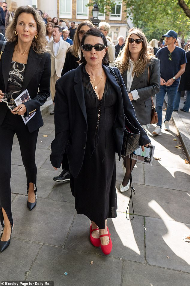 Other stars in attendance included Sadie Frost, who at the time of Sylvia's death said: 'What a woman, what a family, what a legacy!'