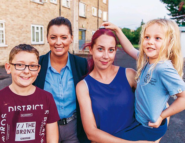 Laura Amies (pictured second from left) starred in the 2020 Channel 5 series Toddlers Behaving (Very) Badly
