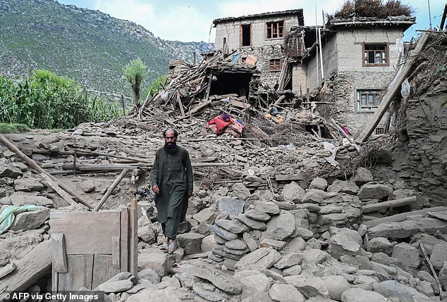 The first major quake struck just after midnight on Monday at a depth of only six miles, killing more than 2,200 people, levelling villages and trapping people under rubble