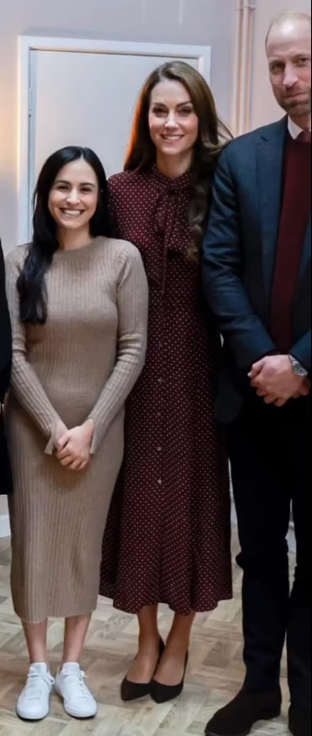 Ms Lucas with the Prince and Princess of Wales in 2024