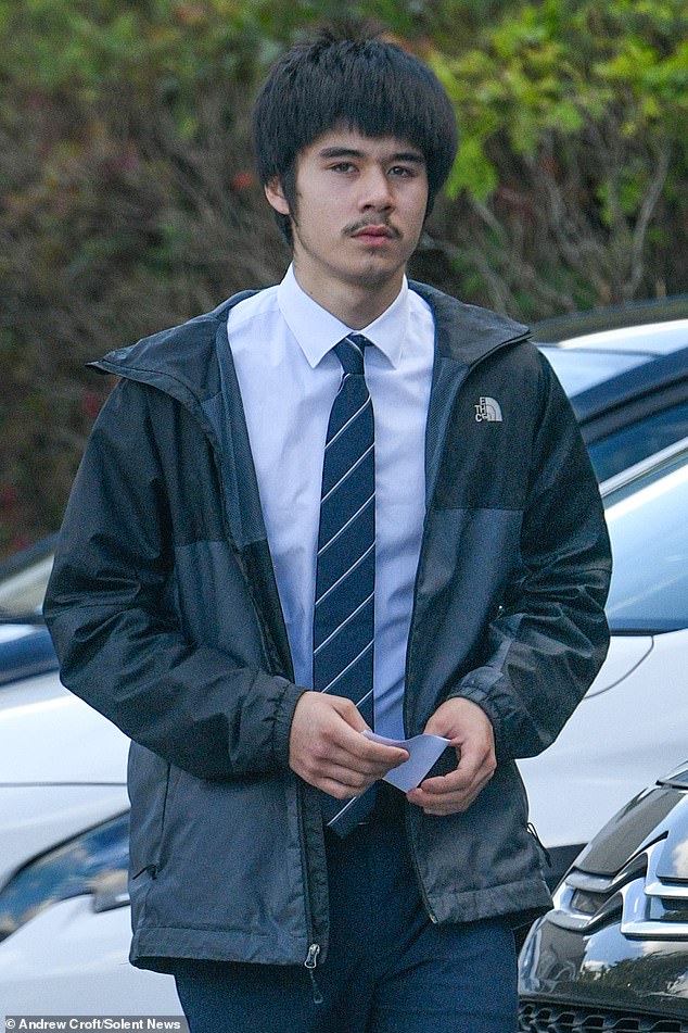 Henry Newey, 18, left ginger tabby cat Marshall with 'suspected PTSD' after violently dragging the pet with a rope around its neck before swinging it aggressively against a brick wall