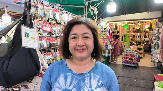 Souvenir shop owner Cletana Thangworachai said: 'I have talked to my clients from around the world many of them, of course some are English, told me here is safer than in their own countries'