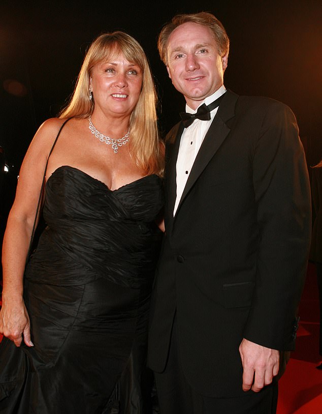 The Da Vinci Code author Dan Brown pictured with his ex-wife Blythe who unleashed ferocious legal action on the writer after it emerged he had four lovers