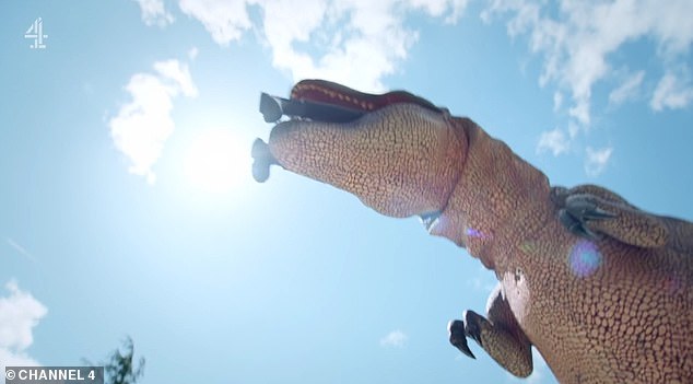 A dinosaur ended up eating Noel in the opening scene