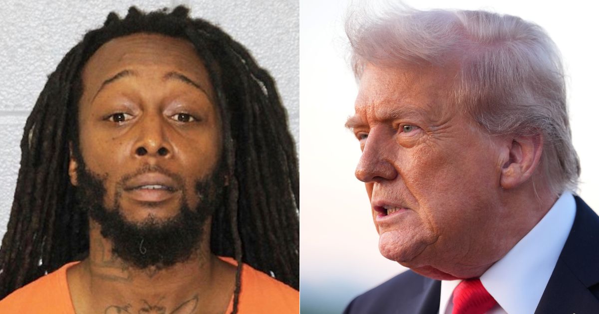 In 2013, Donald Trump, left, tweeted about public executions being a deterrent for heinous crimes, and that should terrify accused murder Decarlos Brown, left.