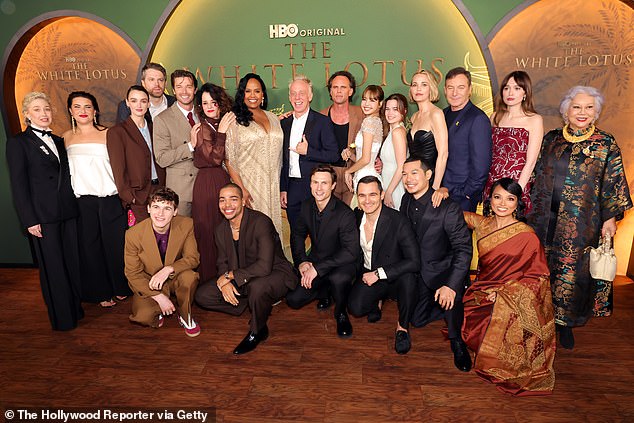 An insider says that the fourth season of the popular HBO series the White Lotus will be set in France. The season three cast seen in LA in February