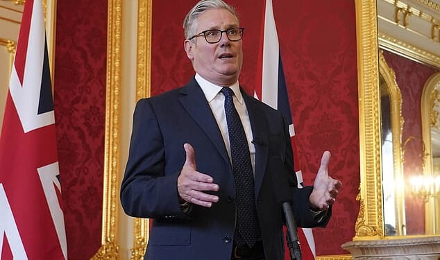 Keir Starmer faced a furious backlash on Thursday over 'dystopian' plans to force millions of adults to sign up for a digital ID card