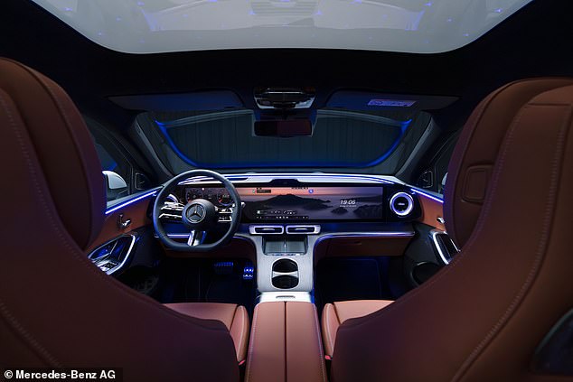 The GLC comes with an AI-driven 'MB.OS superbrain': and a seamless all-new MBUX hyperscreen - which at 39.1 inches is the largest screen in any Mercedes-Benz to date
