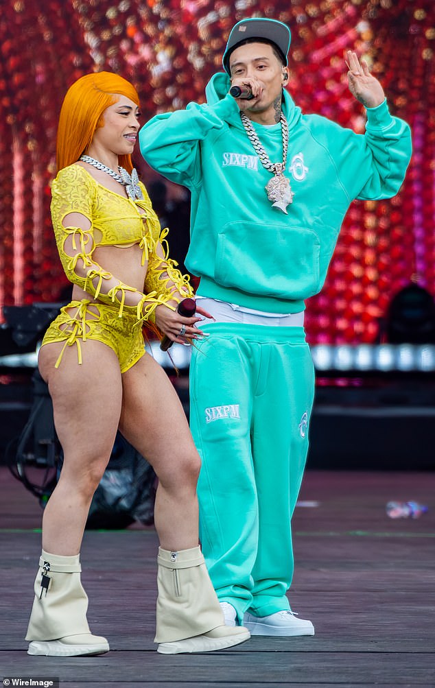 The rapper performing with Ice Spice during last year's Wireless Festival in Finsbury Park