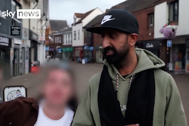 Zahin Gelu, a Muslim restaurant owner, was being interviewed on Sky News about life in Nuneaton when two women came out of Weatherspoons and shouted vile abuse at him