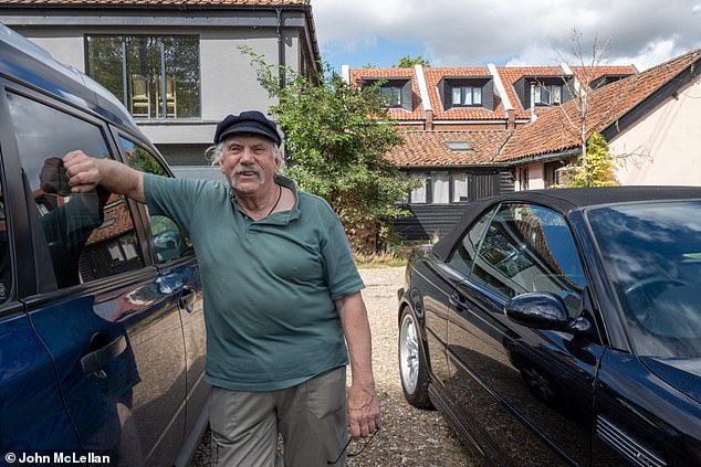 Former British Museum entomylogist Ray Aldridge, 74, who retired to the village 13 years ago