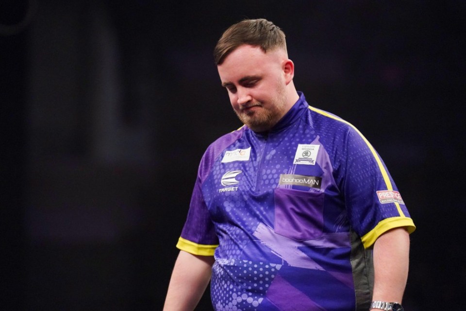 Alamy Live News. 2X6WDXM Luke Littler dejected walks off the stage losing to Michael Smith during the 2024 BetMGM Premier League Darts, Night 16, Sheffield at Utilita Arena, Sheffield, England, United Kingdom on 16 May 2024 This is an Alamy Live News image and may not be part of your current Alamy deal . If you are unsure, please contact our sales team to check.